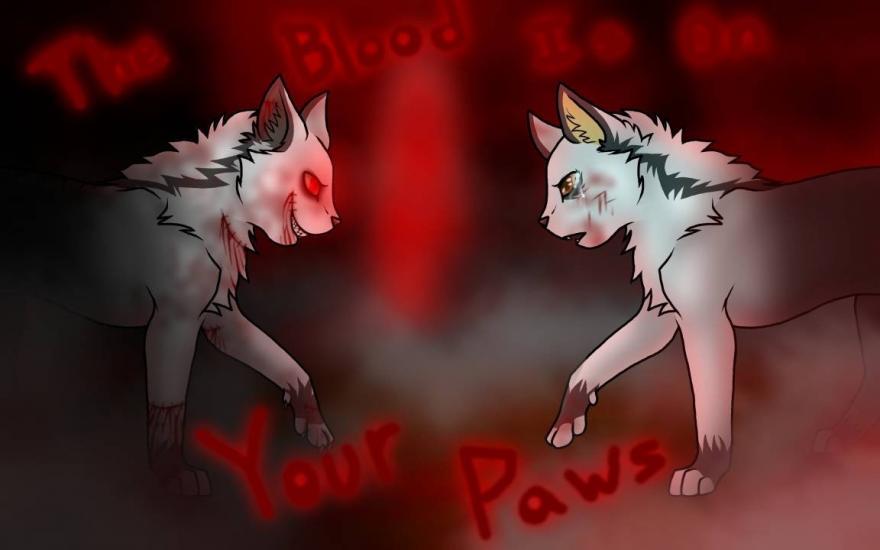 The blood is on your paws now by Lucifer