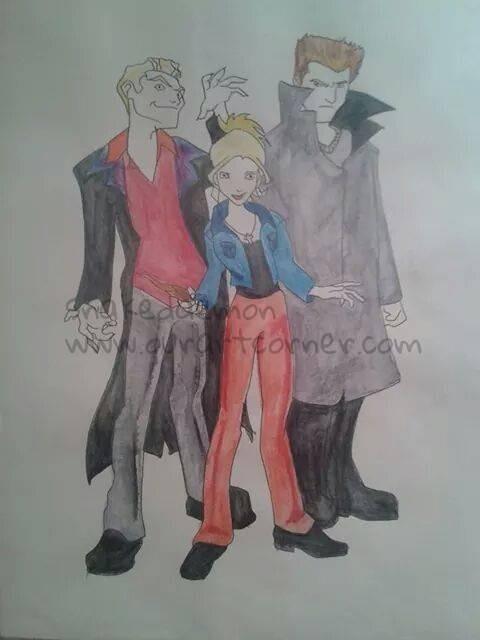 spike buffy and angel