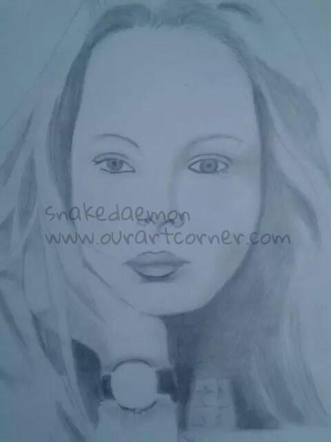 lalla ward  as romana drawn at school