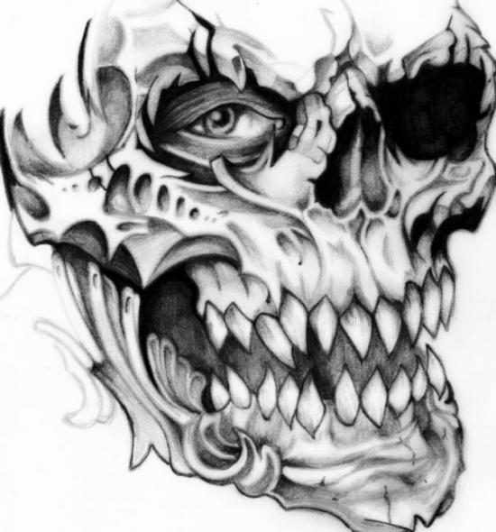 Skull tattoo