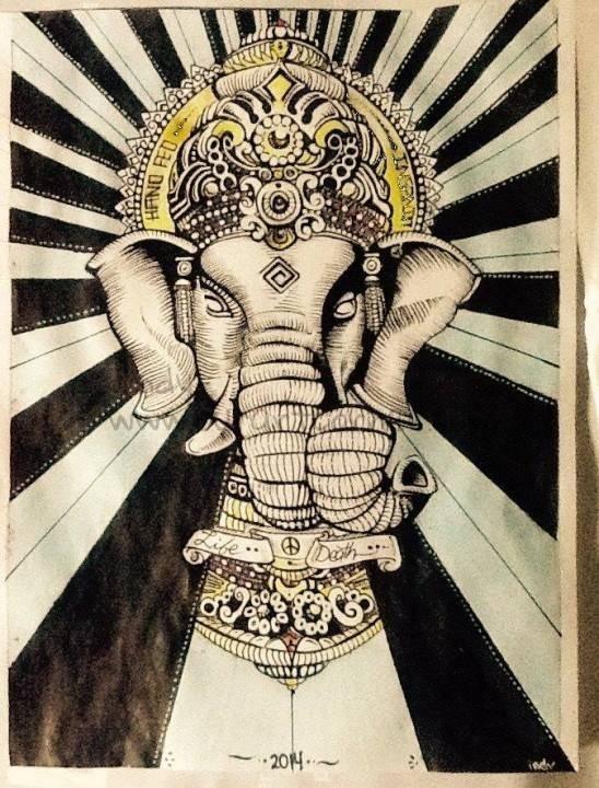 Hindu Elephant by Indy
