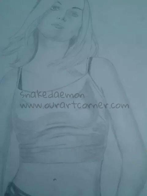 hannah spearritt drawn at school