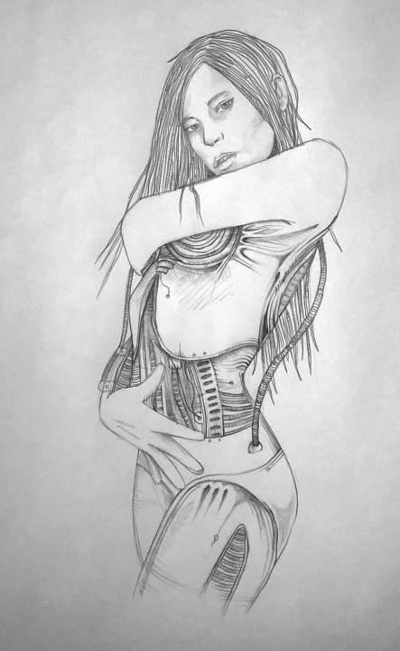 Mechanical Girl by blvckink