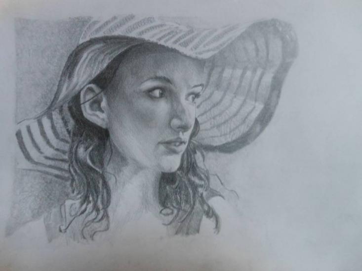 Girl with hat