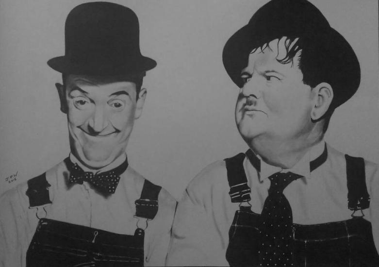 Laurel and Hardy 3 by JPW Artist