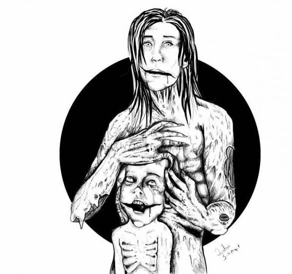 kuchisake-onna by blvckink