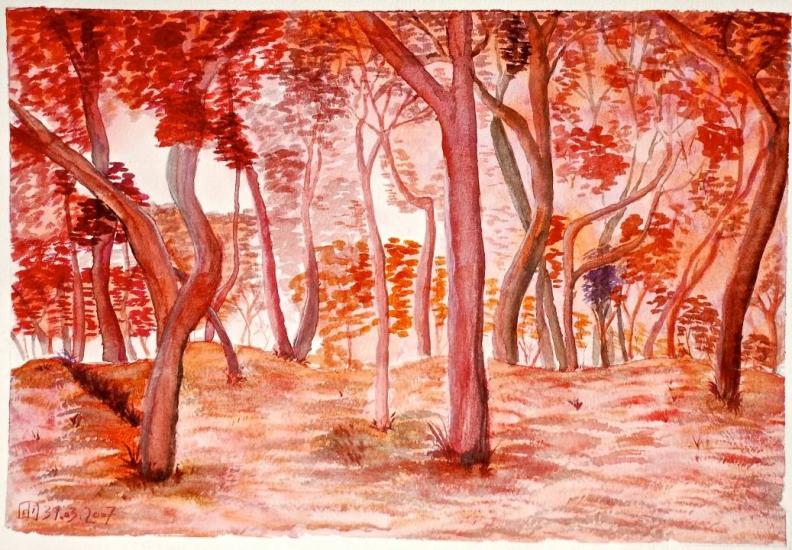Red forest by guidodeo