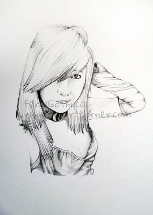 drawing of a freind by blvckink