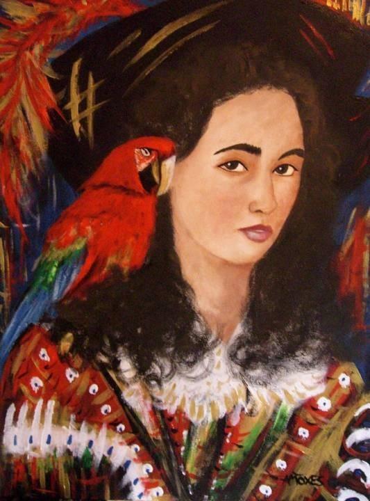 The Pirate girl and her Parrot