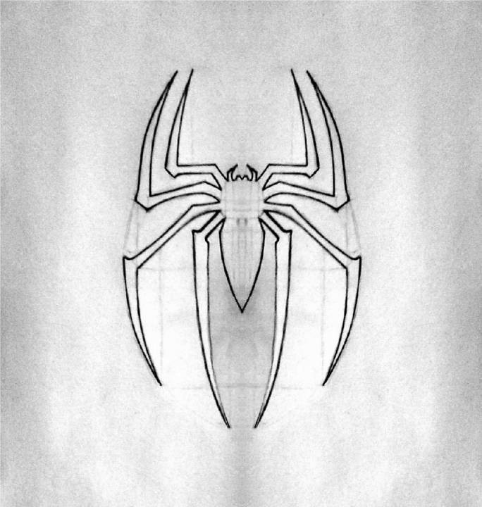 spiderman logo drawings