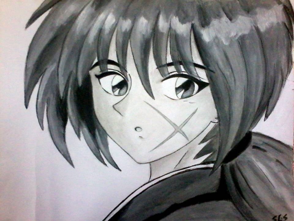 Kenshin-Black-and-white
