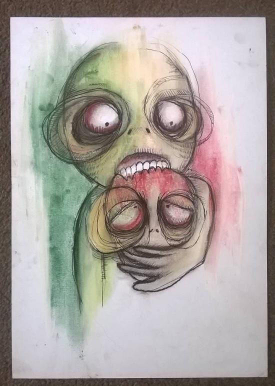saturn eats son by blvckink