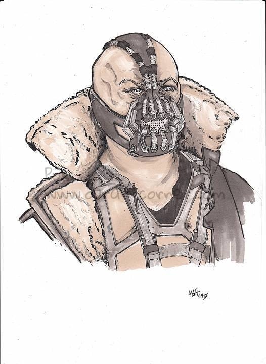 Bane Pencil Sketch in Elwin Monseys Bane art Comic Art Gallery Room