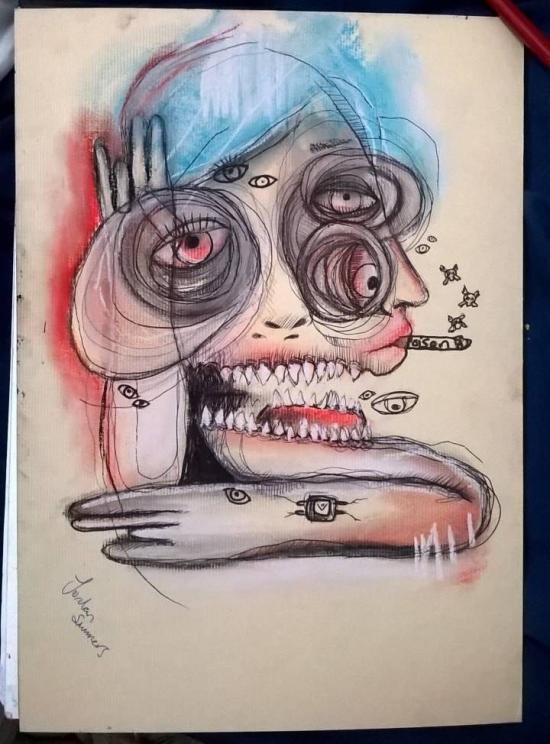 self portrait of my mind by blvckink