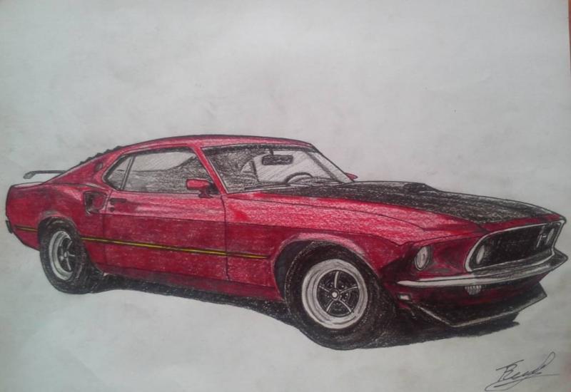 Ford Mustang Mach 1 428 Super Cobra Jet '1969 by Napalm389