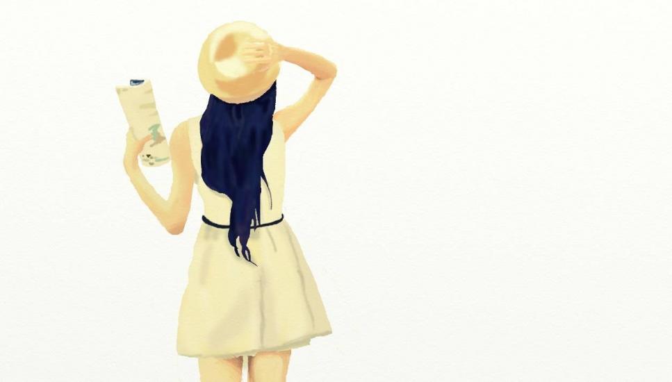 Girl Searching by Ella
