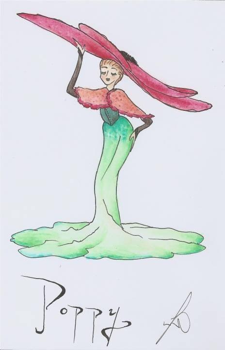 If plants were people - Poppy by  luischocolatier 