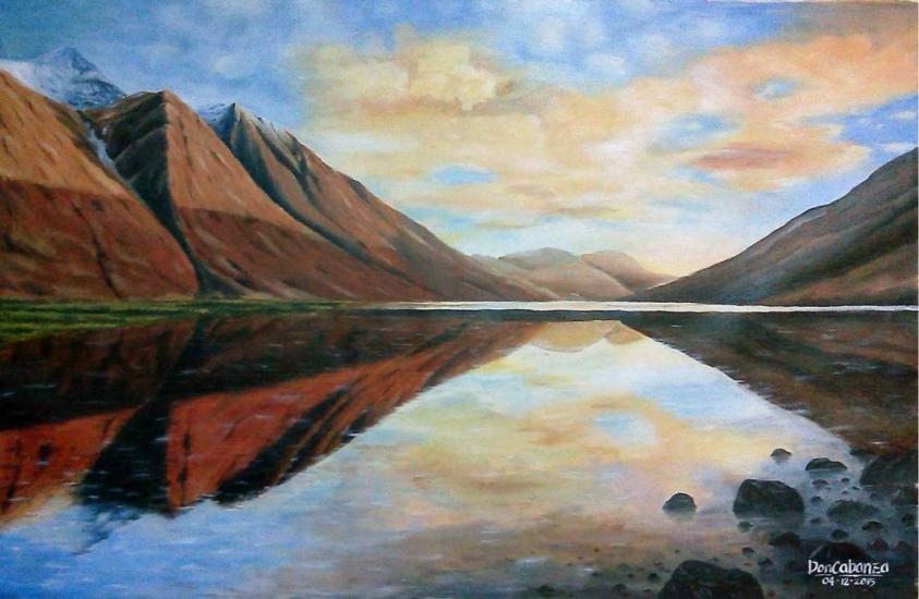 Water & Mountains by Don Art