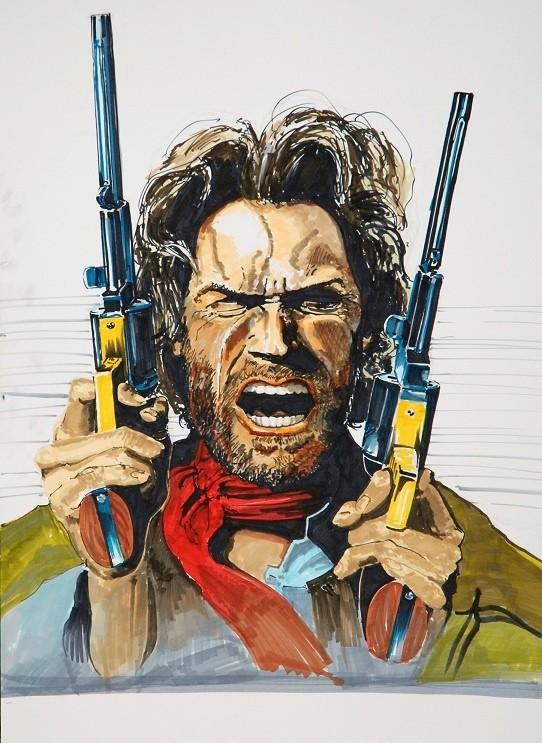 Clint Eastwood by Jandraws