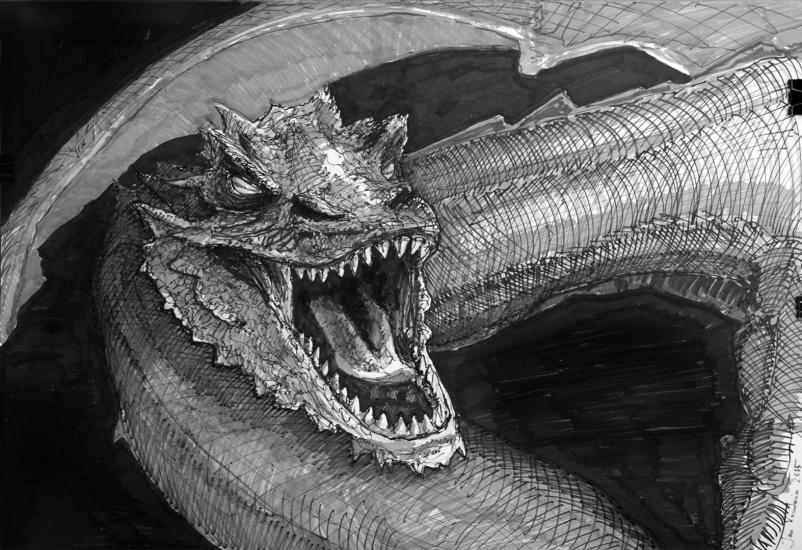 Smaug by Jandraws