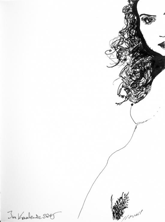 Half of a woman by Jandraws