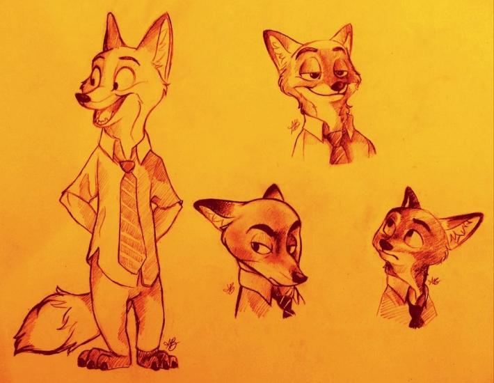 Disney's "Zootopia": A Study in Nick Wilde by Alexbee42