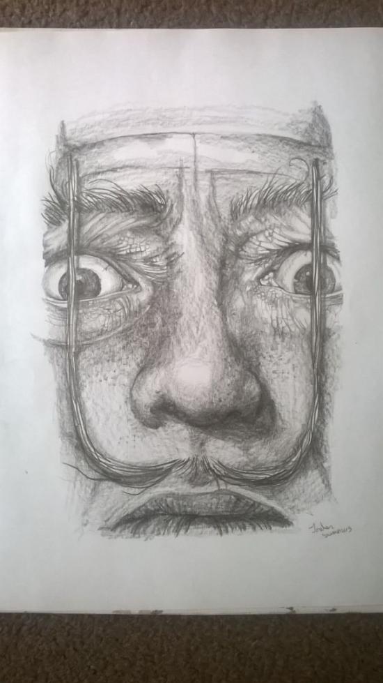 Salvador Dali by blvckink