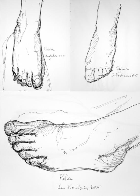 Feet study by Jandraws