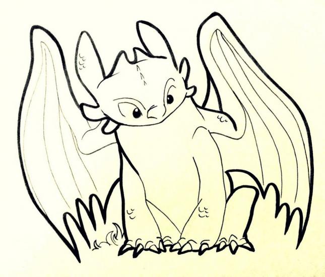 Toothless, the Night Fury by Alexbee42