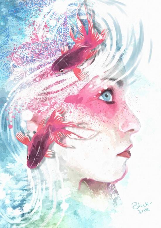 aquamarine by blvckink