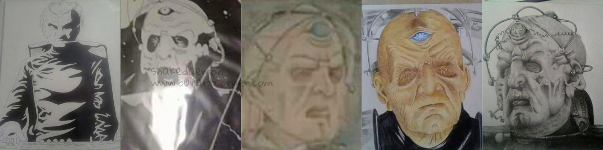 davros drawing through the years