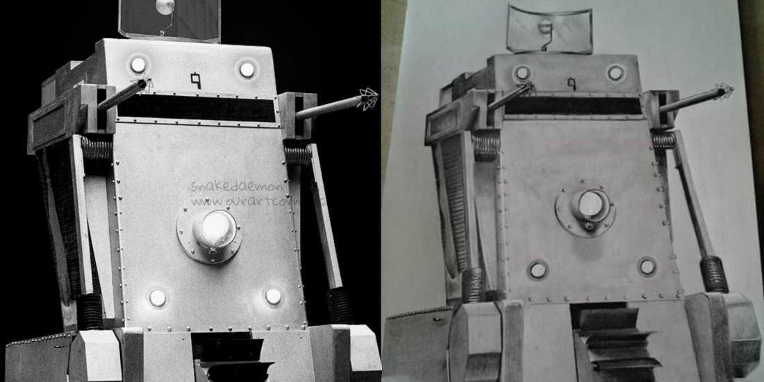 photo/drawing comparison #1 war machine
