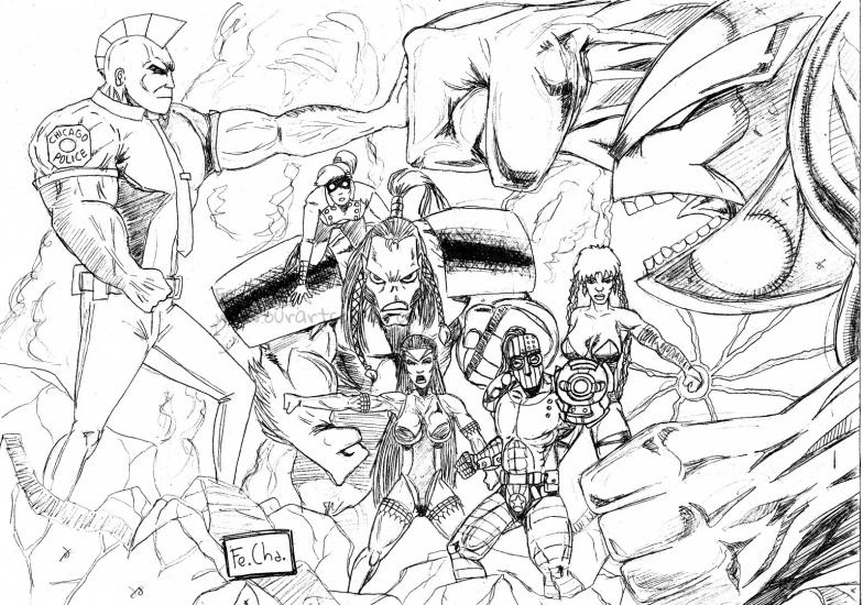 savage dragon & freak force vs badrock