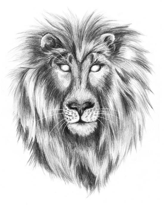 Creepy lion (pencil) by Red Furry Demon