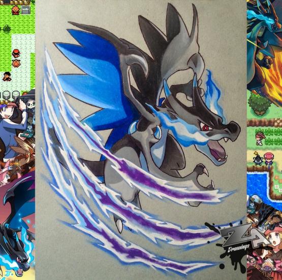 Mega Charizard X by ZaxeR