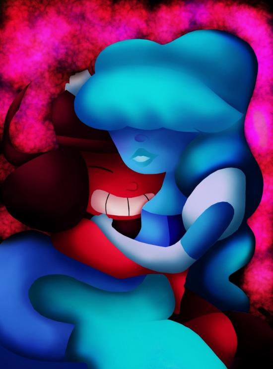 Steven Universe-Sapphire and Ruby by XML