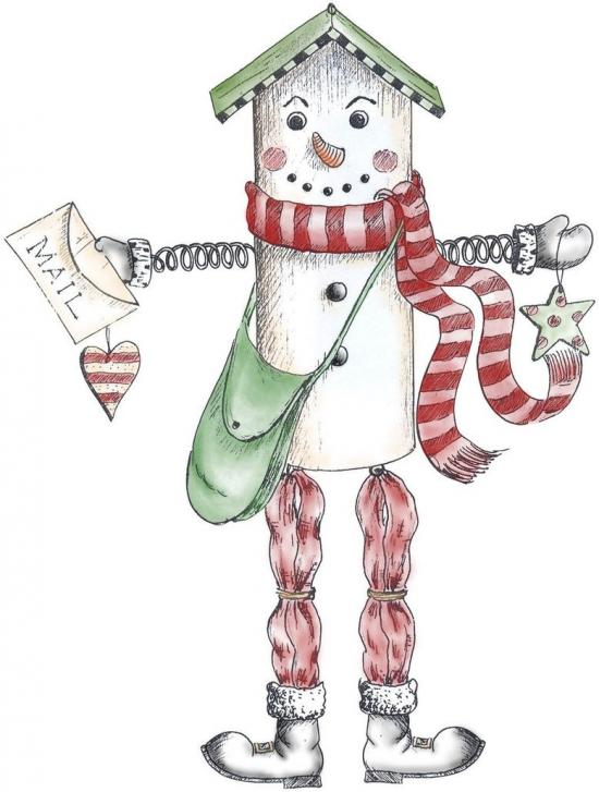 Mail Snowman by Don Art