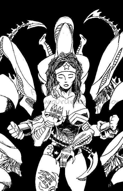 wonder woman vs aliens