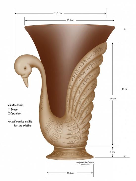 Duck Vase by Don Art