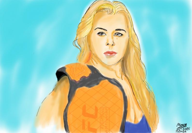 Ronda Rousey  digital drawing