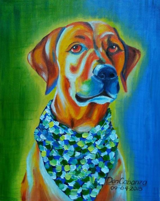 Multi Colored Dog by Don Art