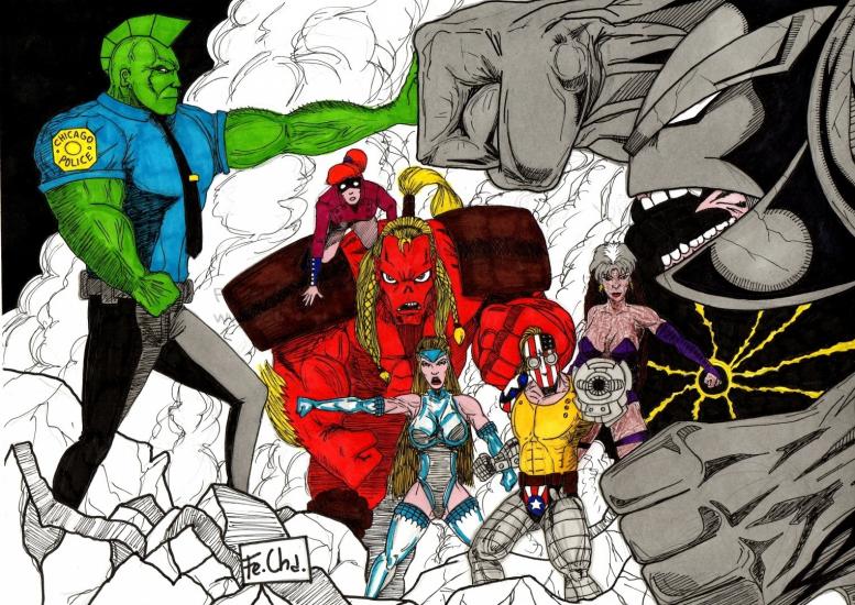 savage dragon freak force vs badrock
