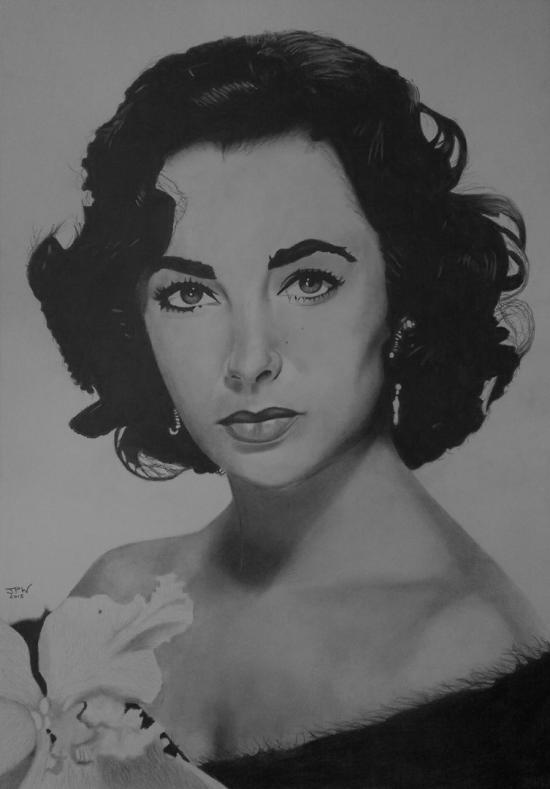 Elizabeth Taylor by JPW Artist