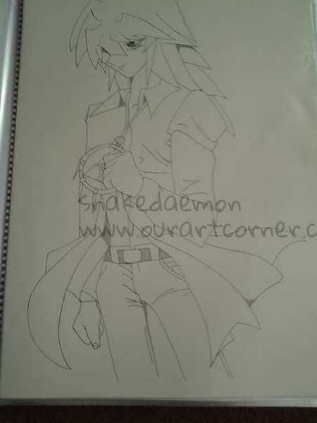 old drawing of bakura