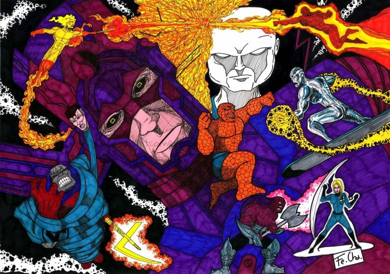 fantastic four vs galactus & heralds