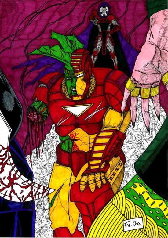 savage dragon/ironman crossover idea