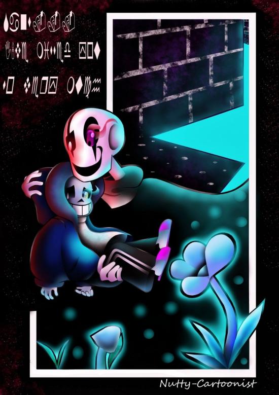 Undertale: Sans and W.D. Gaster by XML