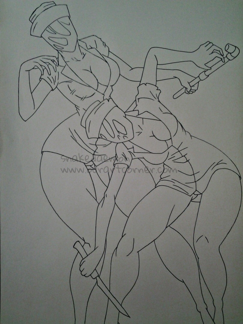 silent-hill-nurses-linework