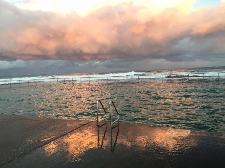 Storm Clouds over ocean