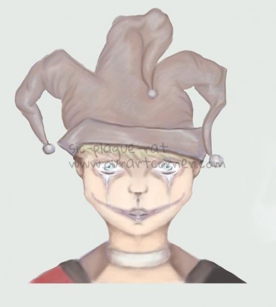 Clown (Coloured) by Eternal Art